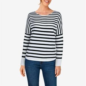 French Connection, White and Black sweater